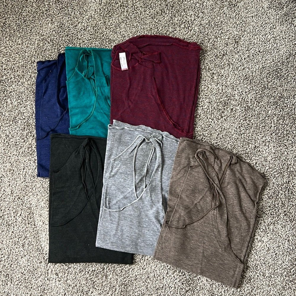 Lot of 6 American Apparel tanks